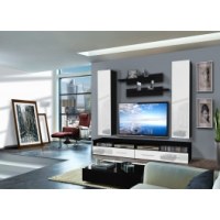 Ensemble tv à led - 4 éléments - noir et blanc