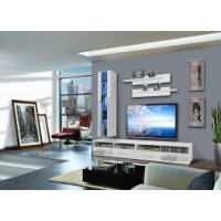 Ensemble tv - 6 éléments - blanc