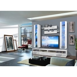 Ensemble tv à led - 4 éléments - blanc