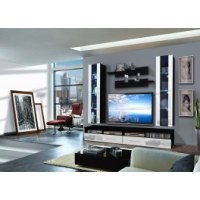 Ensemble tv à led - 4 éléments - noir et blanc