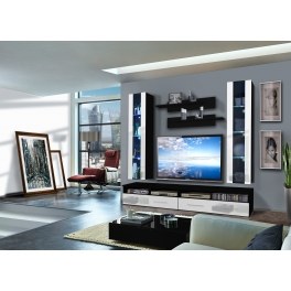 Ensemble tv à led - 4 éléments - noir et blanc
