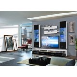 Ensemble tv à led - 4 éléments - blanc et noir