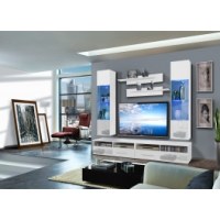 Ensemble tv à led - 4 éléments - blanc