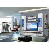 Ensemble tv à led - 4 éléments - blanc