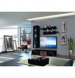 Vitrine à led - 4 éléments - noir