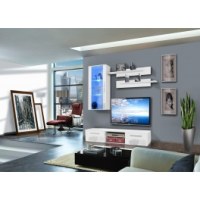 Vitrine à led - 4 éléments - blanc