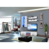 Vitrine à led - 4 éléments - blanc