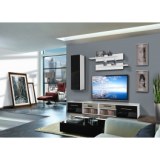 Vitrine - 4 éléments - noir et blanc