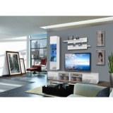 Vitrine à led - 4 éléments - blanc