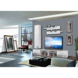 Vitrine à led - 4 éléments - blanc