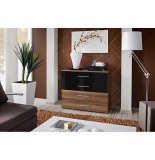 Commode - noir et acacia