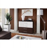 Commode - blanc et marron