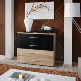 Commode - noir et chêne