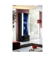 Vitrine à led - noir et blanc