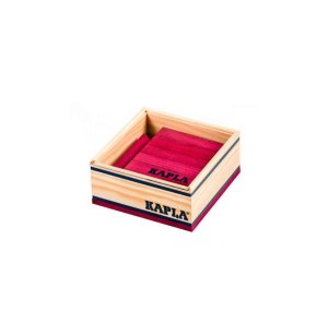 Kapla - carré de 40 planchettes en bois prune
