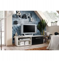 Banc tv - blanc et noir