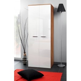 Armoire - blanc et acacia