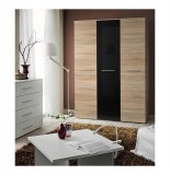 Armoire - chêne et noir