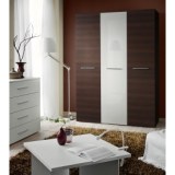 Armoire - marron et blanc