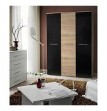 Armoire - noir et chêne