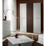 Armoire - blanc et marron