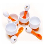 Coquetier et cuillère oeuf - coffret de 4 coquetiers - joie