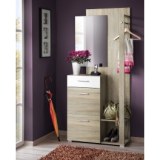 Panneau mural - chêne et blanc