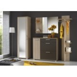 Ensemble vestiaire - chêne et marron