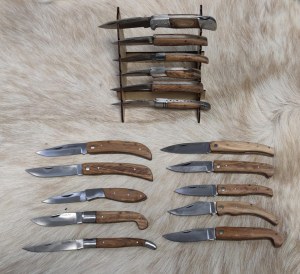 LOT DE 500 COUTEAUX DE POCHE MANCHE EN BOIS D'OLIVIER