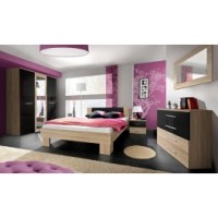 Ensemble pour chambre - chêne et noir