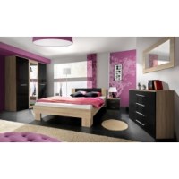 Ensemble pour chambre - chêne et noir