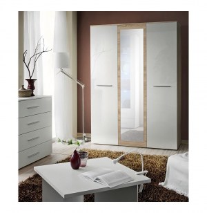 Armoire - chêne et blanc