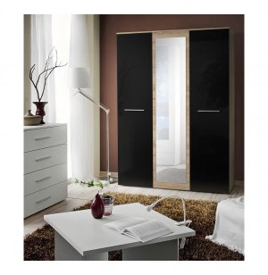 Armoire - chêne et noir