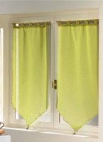 Paire Voilage Luminéa ANIS 60 X 160 cm