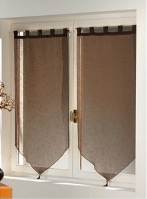 Paire Voilage Luminéa CACAO 60 X 90 cm