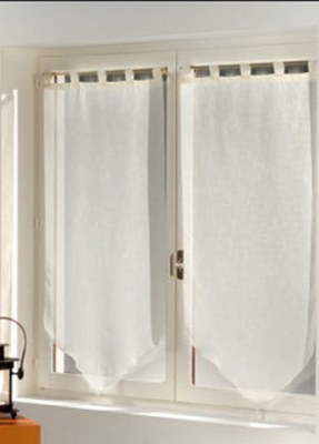 Paire Voilage Luminéa IVOIRE 60 X 90 cm