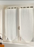 Paire Voilage Luminéa IVOIRE 60 X 90 cm