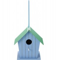 Nichoir en bois avec toit métallique - coloris aléatoire