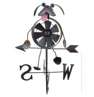 Girouette à vent chien - jardin