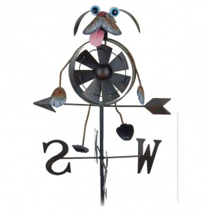 Girouette à vent chien - jardin