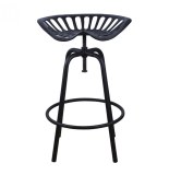 Chaise style tracteur - fonte - noir
