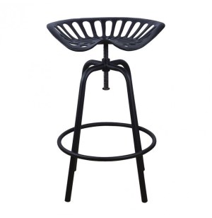Chaise style tracteur - fonte - noir