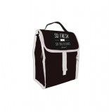 Sac déjeuner pliable avec poche - noir