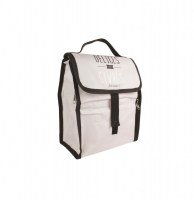 Sac déjeuner pliable avec poche - blanc