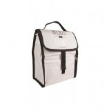 Sac déjeuner pliable avec poche - blanc