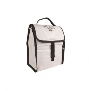 Sac déjeuner pliable avec poche - blanc