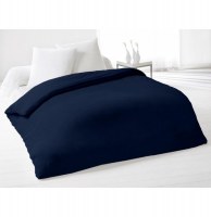 Housse de couette - 240 x 220 cm - marine - 100% coton