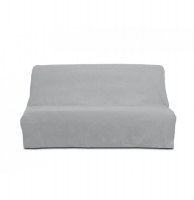 Housse de clic-clac - coton panama - gris clair