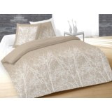Parure de couette forest - 220 x 240 cm - taupe - 100% coton