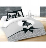 Parure de couette robe noire - 240 x 260 cm - noir - 100% coton